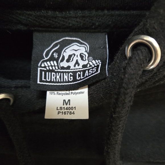LURKING CLASS Black Grim Reaper Graphic Hoodie. Size Mens Medium - Picture 9 of 12